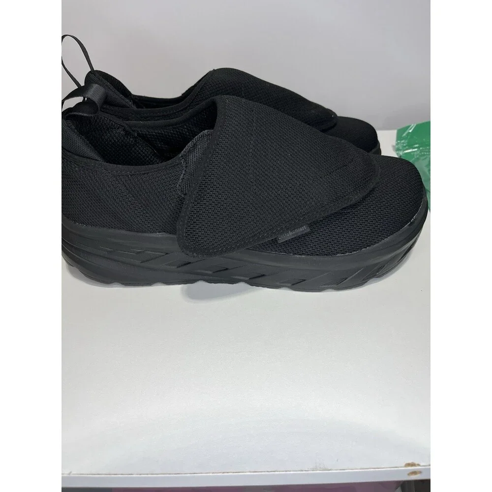 NEW Orthopedic Men's Wide Shoes Diabetic Slip On OrthoComFoot Size 11 Black